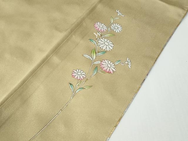 平和屋着物●訪問着　牡丹花鳥文　暈し染め　金銀彩　正絹　逸品　CABE2945yc