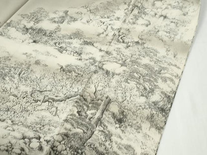 平和屋着物●琉染の創設者　山岡古都　水墨書　色留袖　樹林水辺風景文　暈し染め　正絹　逸品　CABE2954yc