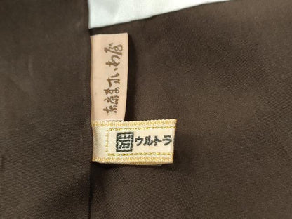 平和屋着物●上質な紬　絣文様　黒地　ますいわ屋扱い　正絹　逸品　CABE2957yc
