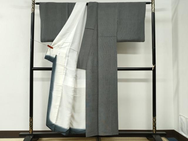平和屋着物●伝統工芸士　砂川健一　江戸小紋　行儀　角通し　黒地　正絹　逸品　CABE2958yc