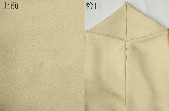 平和屋着物●訪問着　総刺繍　吉祥花松文　金糸　正絹　逸品　CABE2960yc