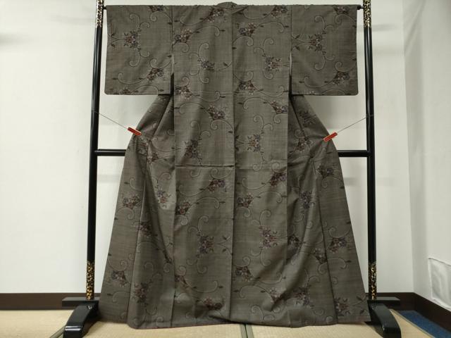 平和屋着物●本場大島紬　吉祥文　正絹　逸品　CABE2963yc