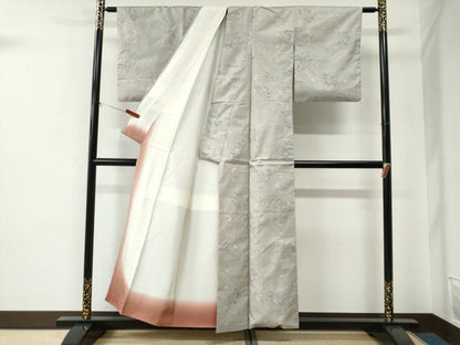 平和屋着物●本場大島紬　7マルキ　更紗花唐草文　正絹　逸品　CABE2971yc