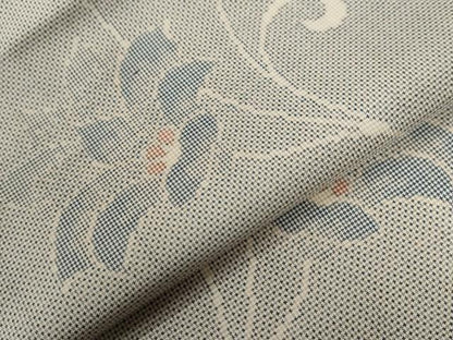 平和屋着物●本場大島紬　7マルキ　更紗花唐草文　正絹　逸品　CABE2971yc