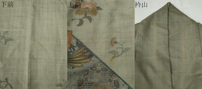 平和屋着物●中国三大刺繍　スワトウ刺繍　総刺繍　訪問着　紬地　鳳凰亀甲吉祥更紗花文　正絹　逸品　CABE2973yc