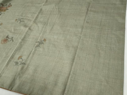 平和屋着物●中国三大刺繍　スワトウ刺繍　総刺繍　訪問着　紬地　鳳凰亀甲吉祥更紗花文　正絹　逸品　CABE2973yc
