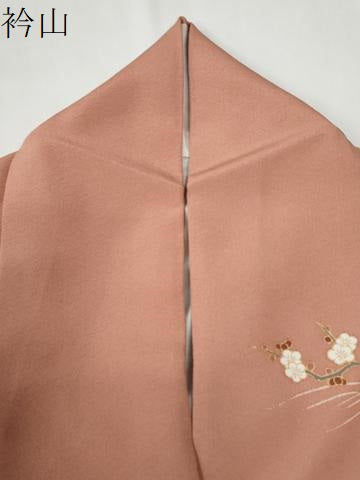 平和屋着物●訪問着　駒刺繍　霞枝垂れ柳松竹梅花文　暈し染め　金彩　正絹　逸品　CABE2977yc