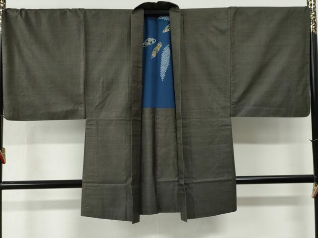 平和屋着物●男性　本場大島紬　アンサンブル　9マルキ　正絹　逸品　CABE2991yc