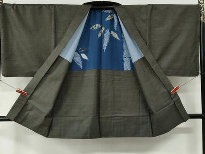平和屋着物●男性　本場大島紬　アンサンブル　9マルキ　正絹　逸品　CABE2991yc