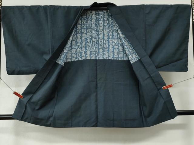 平和屋着物●男性　本場大島紬　アンサンブル　100亀甲　総詰め　正絹　逸品　CABE2992yc