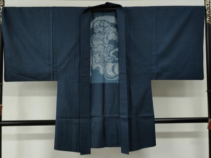 平和屋着物●男性　本場大島紬　アンサンブル　100亀甲　総詰め　大丸扱い　正絹　逸品　未使用　CABE2994yc