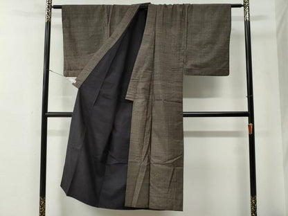 平和屋着物●男性　紬　アンサンブル　吉祥文　正絹　逸品　CABE2995yc