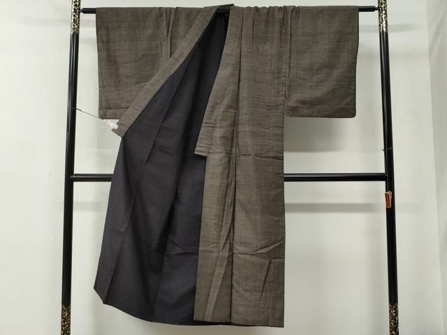 平和屋着物●男性　紬　アンサンブル　吉祥文　正絹　逸品　CABE2995yc