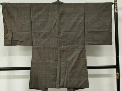 平和屋着物●男性　紬　アンサンブル　吉祥文　正絹　逸品　CABE2995yc