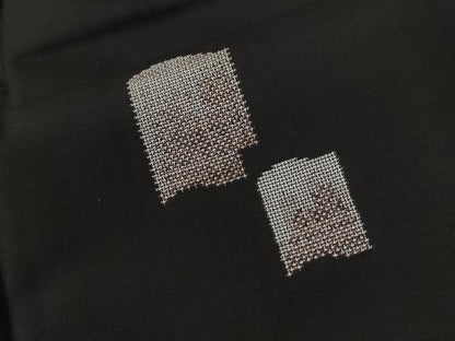 平和屋着物●本場大島紬　9マルキ　泥染め　地空き　瓦文　伊集院理一作　証紙付き　正絹　逸品　CABE2996yc