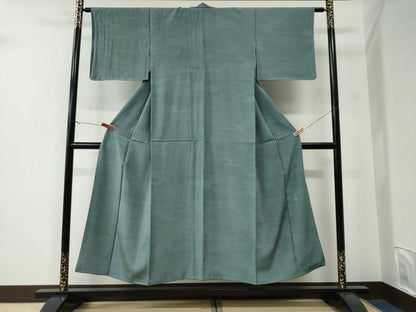 平和屋着物●重要無形文化財　人間国宝　中村勇二郎　江戸小紋　遠山エ霞吉祥花文　正絹　逸品　CABE3004yc