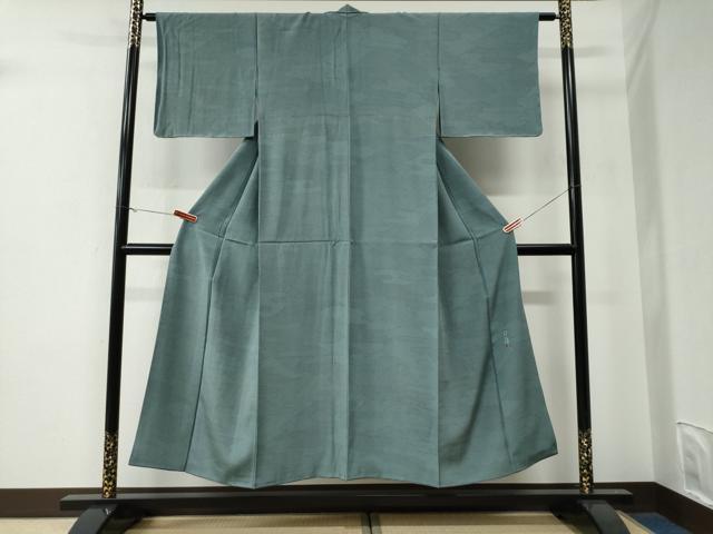 平和屋着物●重要無形文化財　人間国宝　中村勇二郎　江戸小紋　遠山エ霞吉祥花文　正絹　逸品　CABE3004yc