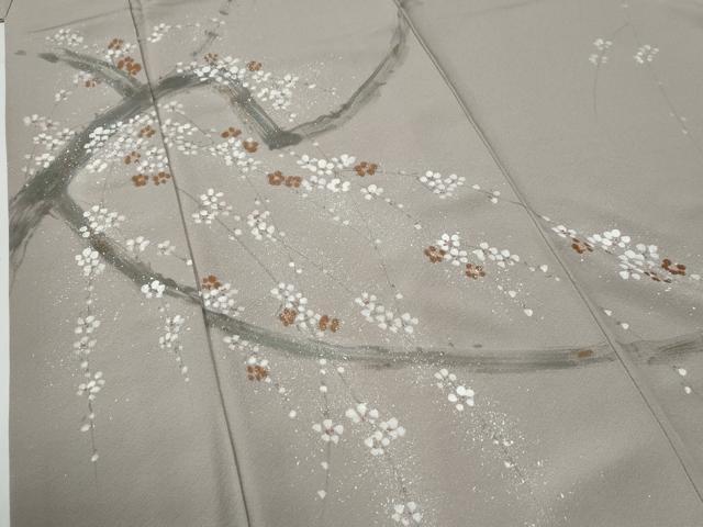 平和屋着物●訪問着　枝花文　正絹　逸品　CABE3005yc