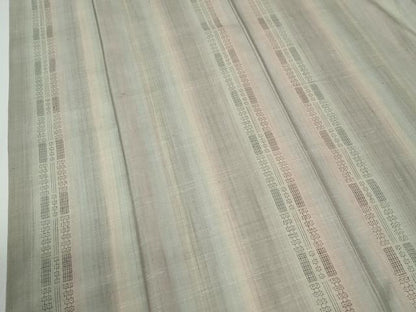 平和屋着物●結城紬　80亀甲　おく玉　飛び亀甲柄　霞文　証紙付き　正絹　逸品　CABE3012yc