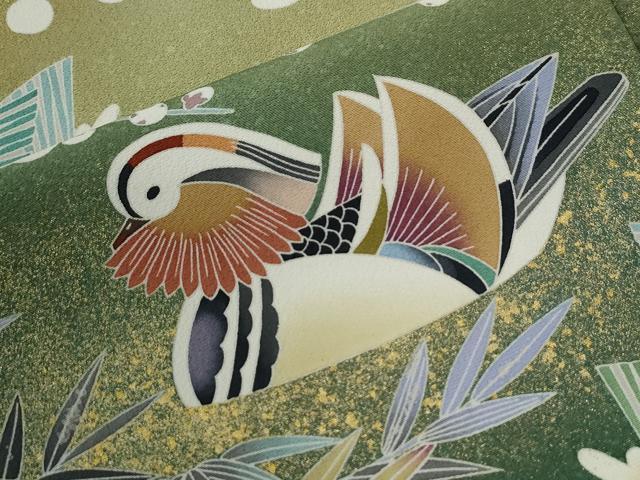 平和屋着物●豪華色留袖　作家物　鴛鴦松竹梅　暈し染め　金彩　正絹　逸品　CABE3016yc