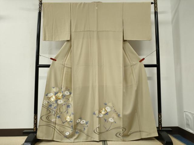 平和屋着物●豪華色留袖　駒刺繍　万寿菊　立波　金彩　正絹　逸品　CABE3018yc