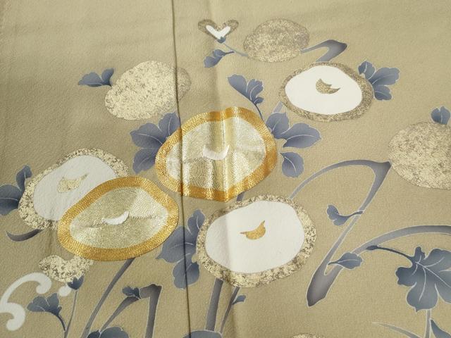 平和屋着物●豪華色留袖　駒刺繍　万寿菊　立波　金彩　正絹　逸品　CABE3018yc