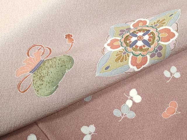 平和屋着物●豪華色留袖　駒刺繍　正倉院宝尽くし花文　暈し染め　金彩　ロング丈　正絹　逸品　CABE3021yc