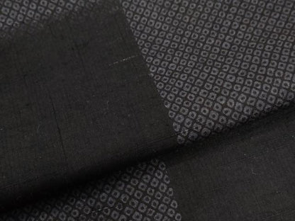 平和屋着物●上質な紬　市松鹿の子文　正絹　逸品　CABE3023yc