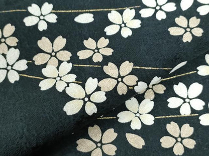 平和屋着物●訪問着　枝桜文　暈し染め　金彩　正絹　逸品　CABE3024yc