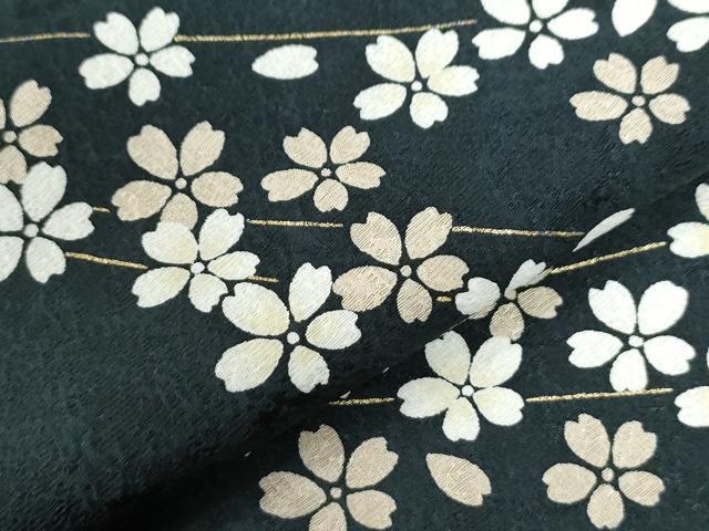 平和屋着物●訪問着　枝桜文　暈し染め　金彩　正絹　逸品　CABE3024yc