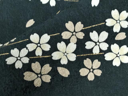 平和屋着物●訪問着　枝桜文　暈し染め　金彩　正絹　逸品　CABE3024yc
