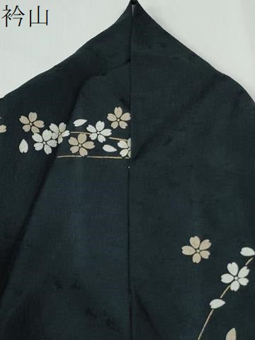平和屋着物●訪問着　枝桜文　暈し染め　金彩　正絹　逸品　CABE3024yc