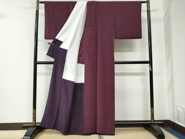 平和屋着物●人間国宝　初代六谷梅軒の息子　二代目　六谷梅軒(六谷博臣)江戸小紋　長寿宝亀　証紙・保証書付き　正絹　逸品　CABE3028yc
