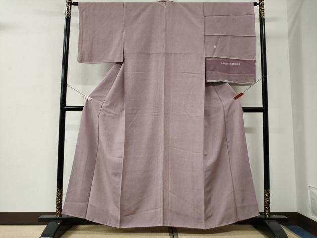 平和屋着物●伝統工芸士　廣瀬雄望　江戸小紋　鮫小紋柄　反端付き　正絹　逸品　CABE3038yc