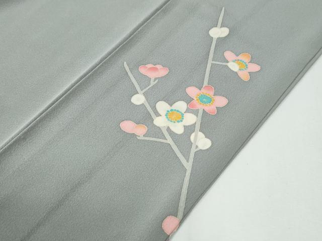 平和屋着物●訪問着　友禅　作家物　枝梅文　暈し染め　正絹　逸品　CABE3047yc