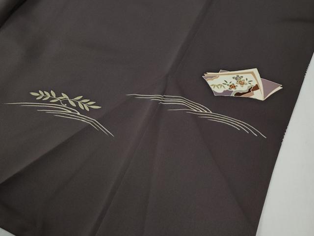 平和屋着物●訪問着　駒刺繍　竜田川冊子花鳥文　金彩　高島屋扱い　正絹　逸品　CABE3048yc