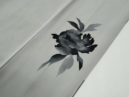 平和屋着物●訪問着　花蝶文　ラインストーン　暈し染め　金彩　ますいわ屋扱い　正絹　逸品　CABE3049yc