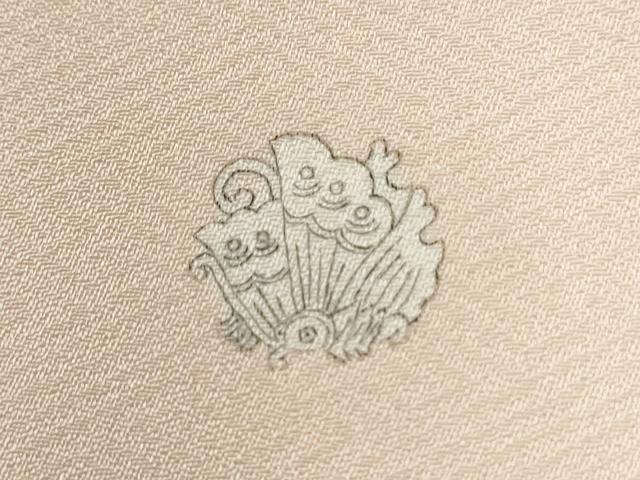 平和屋着物●京友禅の第一人者　松井青々　色留袖　駒刺繍　地紙草花文　暈し染め　金彩　正絹　逸品　CABE3052yc