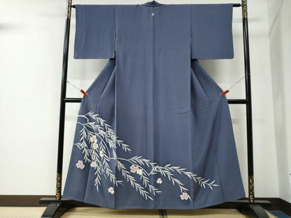 平和屋着物●豪華色留袖　草花文　正絹　逸品　CABE3077yc