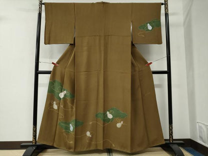 平和屋着物●ファッションデザイナー　HIROKO KOSHINO　コシノヒロコ　訪問着　絞り　雲取り瓢箪　正絹　逸品　CABE3078yc