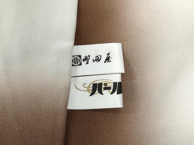 平和屋着物●訪問着　刺繍　芝草花文　金糸　正絹　逸品　未使用　CABE3079yc