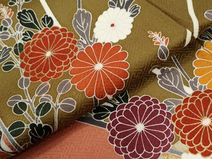 平和屋着物●訪問着　霞吉祥枝花文　正絹　逸品　CABE3080yc