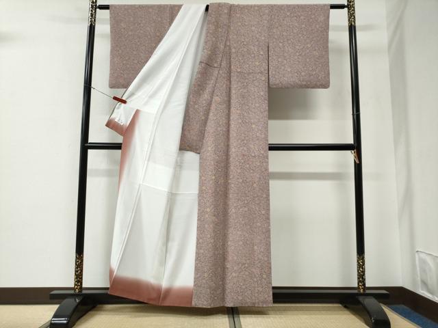 平和屋着物●洗える最高級着物　＜英＞はなぶさ謹製　小紋　鳳凰動物花唐草文　CABE3089yc