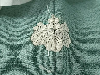 平和屋着物●上質な色無地　青磁色　正絹　逸品　未使用　CABE3093yc