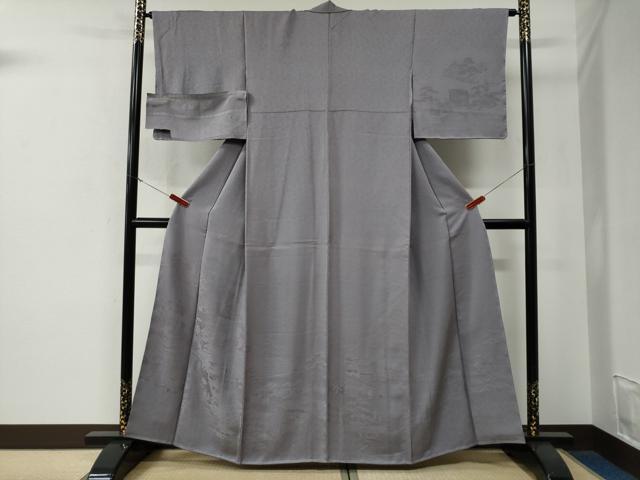 平和屋着物●無地絵羽訪問着　寿光織　古都三大祭　薄色　反端付き　正絹　逸品　未使用　CABE3094yc