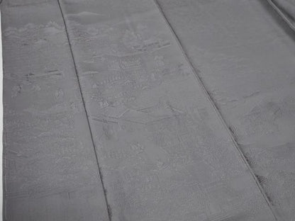 平和屋着物●無地絵羽訪問着　寿光織　古都三大祭　薄色　反端付き　正絹　逸品　未使用　CABE3094yc