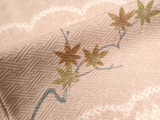 平和屋着物○訪問着 絞り 刺繍 雲取り草花文 金彩 正絹 逸品 CABE3098yc