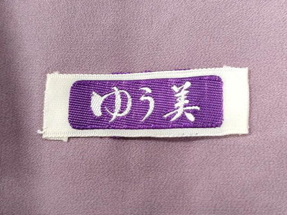 平和屋着物●上質な色無地　紋意匠　紅藤色　正絹　逸品　未使用　CABE3104yc