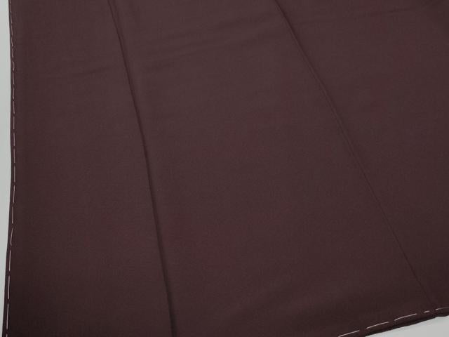 平和屋着物●上質な色無地　黒鳶色　正絹　逸品　未使用　CABE3105yc