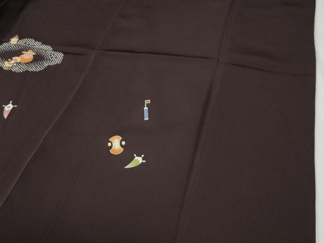 平和屋着物●訪問着　駒刺繍　雲取り宝尽くし　金彩　高島屋扱い　正絹　逸品　CABE3107yc